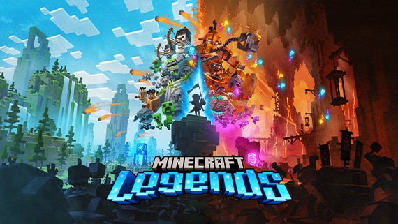 ภาพ Minecraft Legends จากหน้า Minecraft official