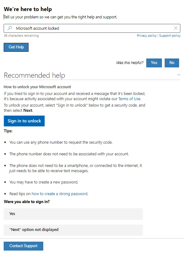 บัญชี Microsoft ถูกล็อกหรือขึ้น Too many attempts ทำอย่างไร